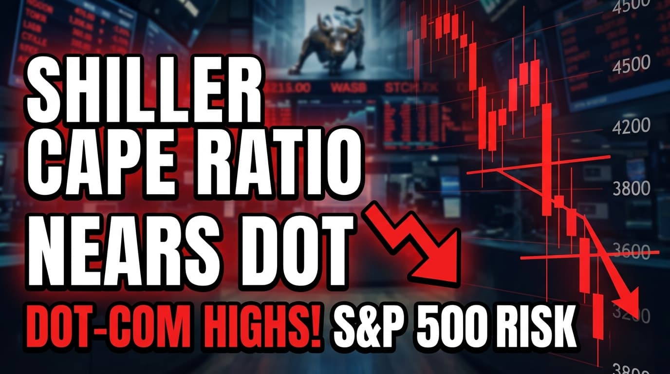 Shiller CAPE Ratio Nears Dot-Com Highs, Signaling S&P 500 Risk