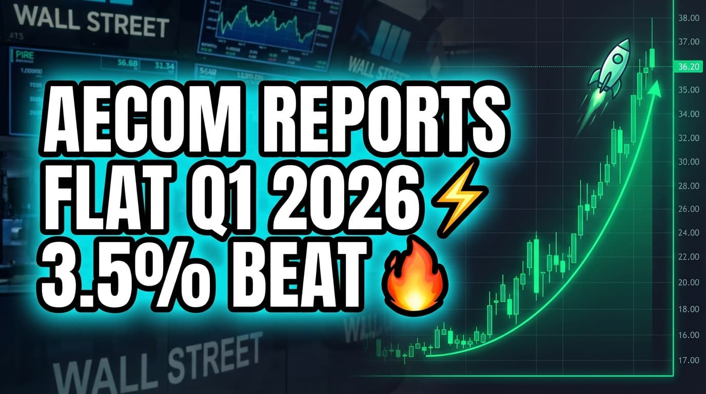 AECOM Reports Flat Q1 2026 Revenue at $3.80 Billion, EPS Beats Estimates by 3.5%