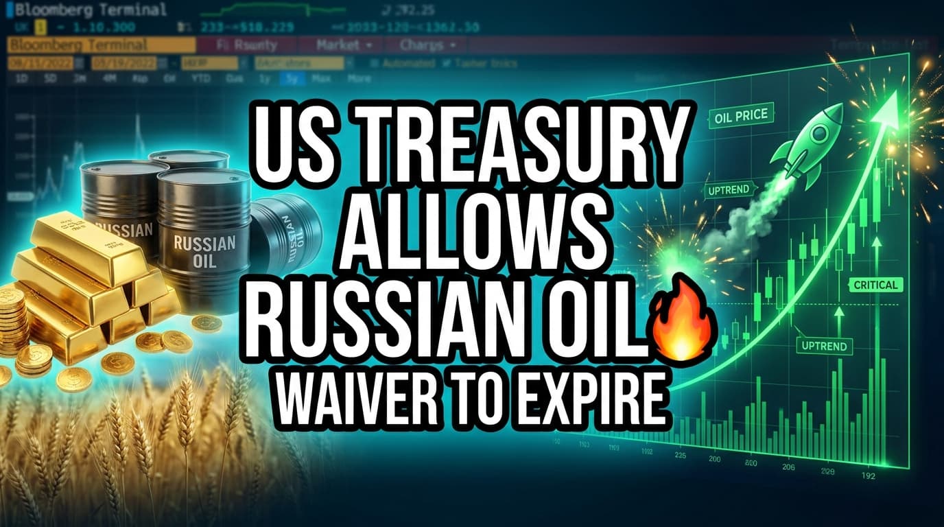US Treasury Allows Russian Oil Waiver to Expire Amid Crude Price Concerns