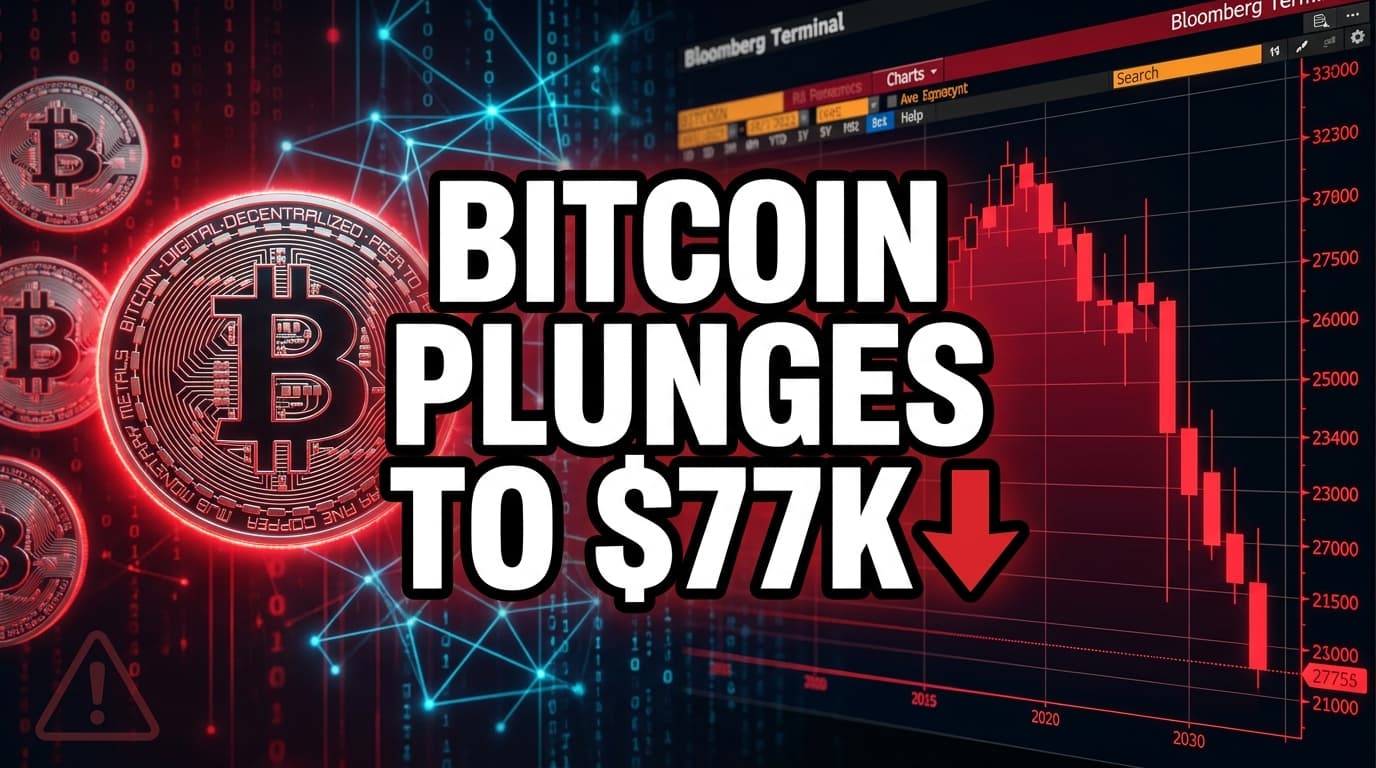 Bitcoin Plunges to $77,000, Triggering $526 Million in Liquidations