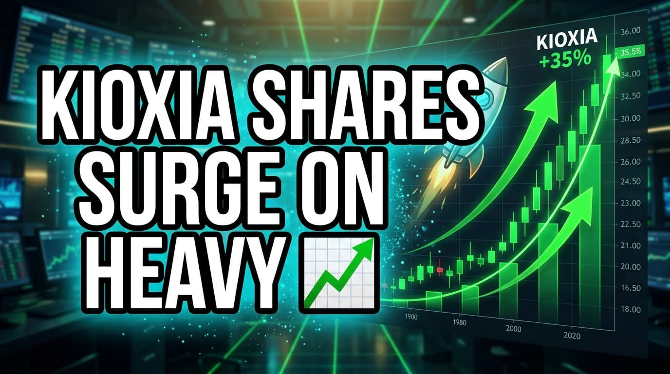 Kioxia Shares Surge on Heavy Buy Orders Following AI-Driven Profit Growth