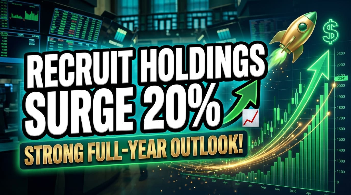 Recruit Holdings Shares Surge 20% on Strong Full-Year Outlook