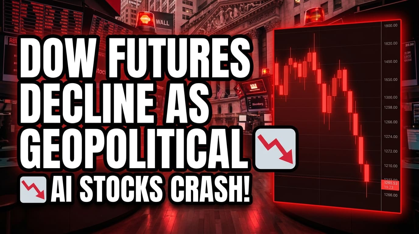 Dow Futures Decline as Geopolitical Tensions Weigh on AI Stocks Despite Iran Attack Delay