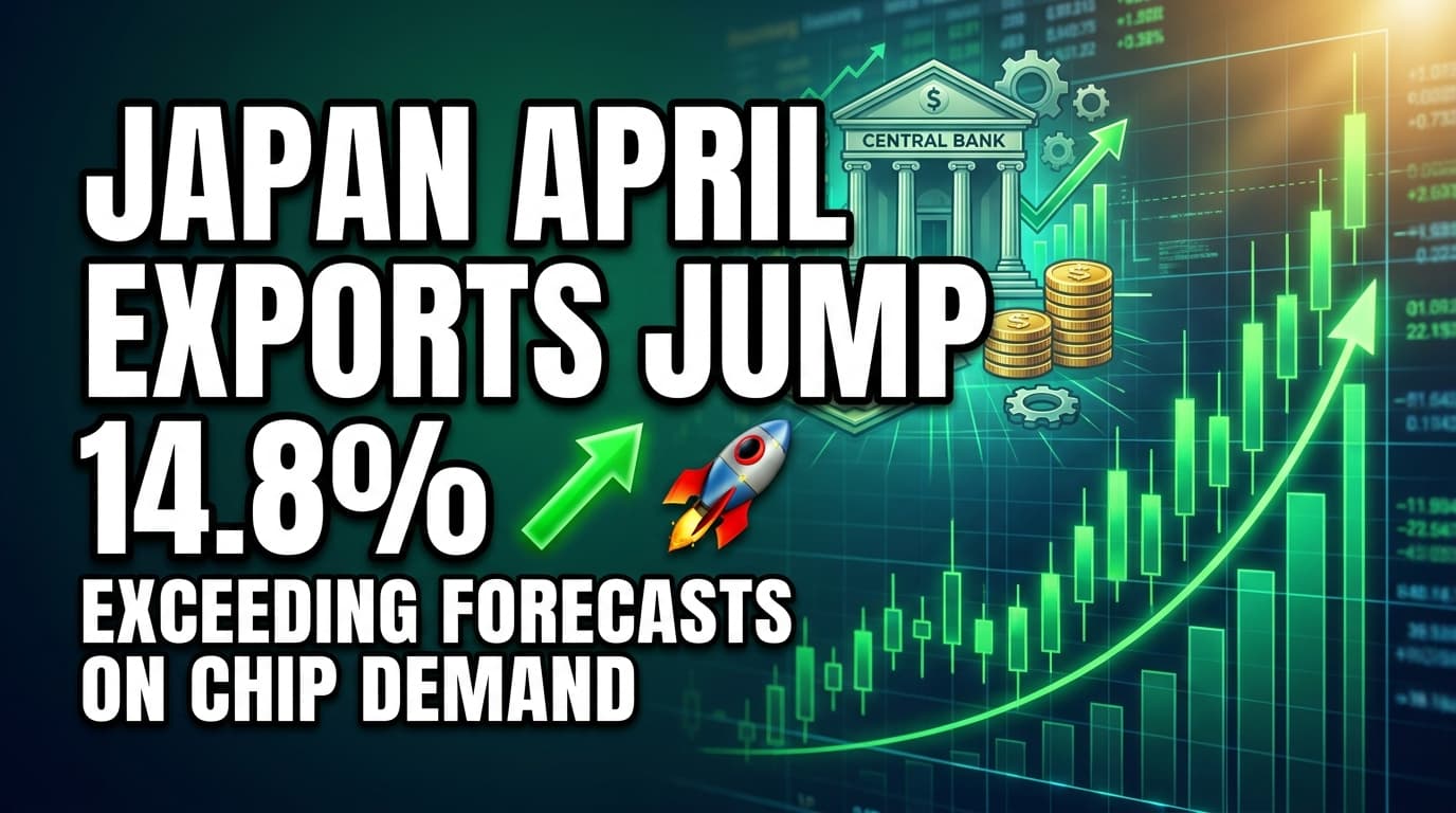 Japan April Exports Jump 14.8%, Exceeding Forecasts on Chip Demand