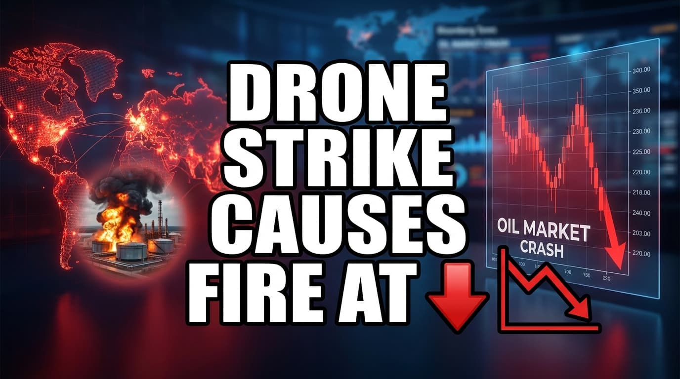 Drone Strike Causes Fire at Russian Novorossiysk Oil Export Terminal