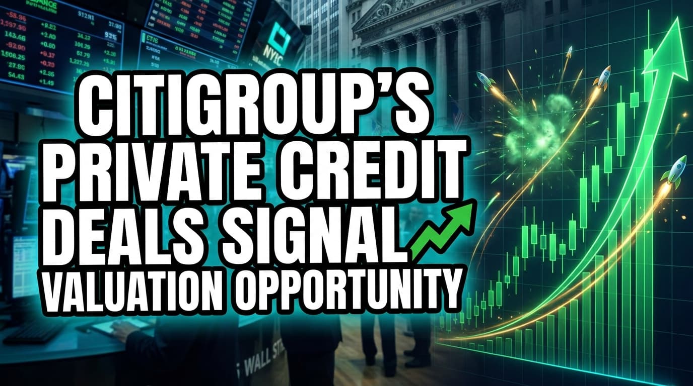 Citigroup's Private Credit Deals Signal Valuation Opportunity