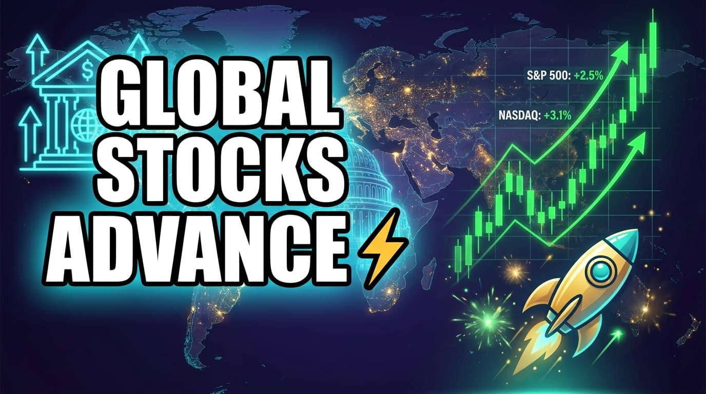Global Stocks Advance, Oil and Dollar Retreat on Middle East De-escalation Hopes