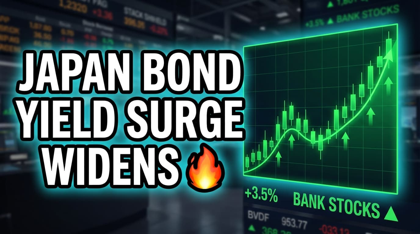 Japan Bond Yield Surge Widens Performance Gap Among Regional Bank Stocks