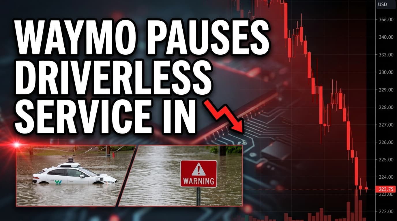 Waymo Pauses Driverless Service in Multiple Cities After Flooding Incident