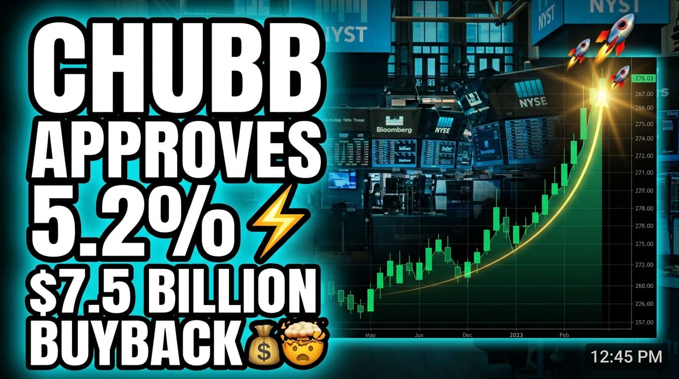 Chubb Approves 5.2% Dividend Increase and $7.5 Billion Share Buyback Plan