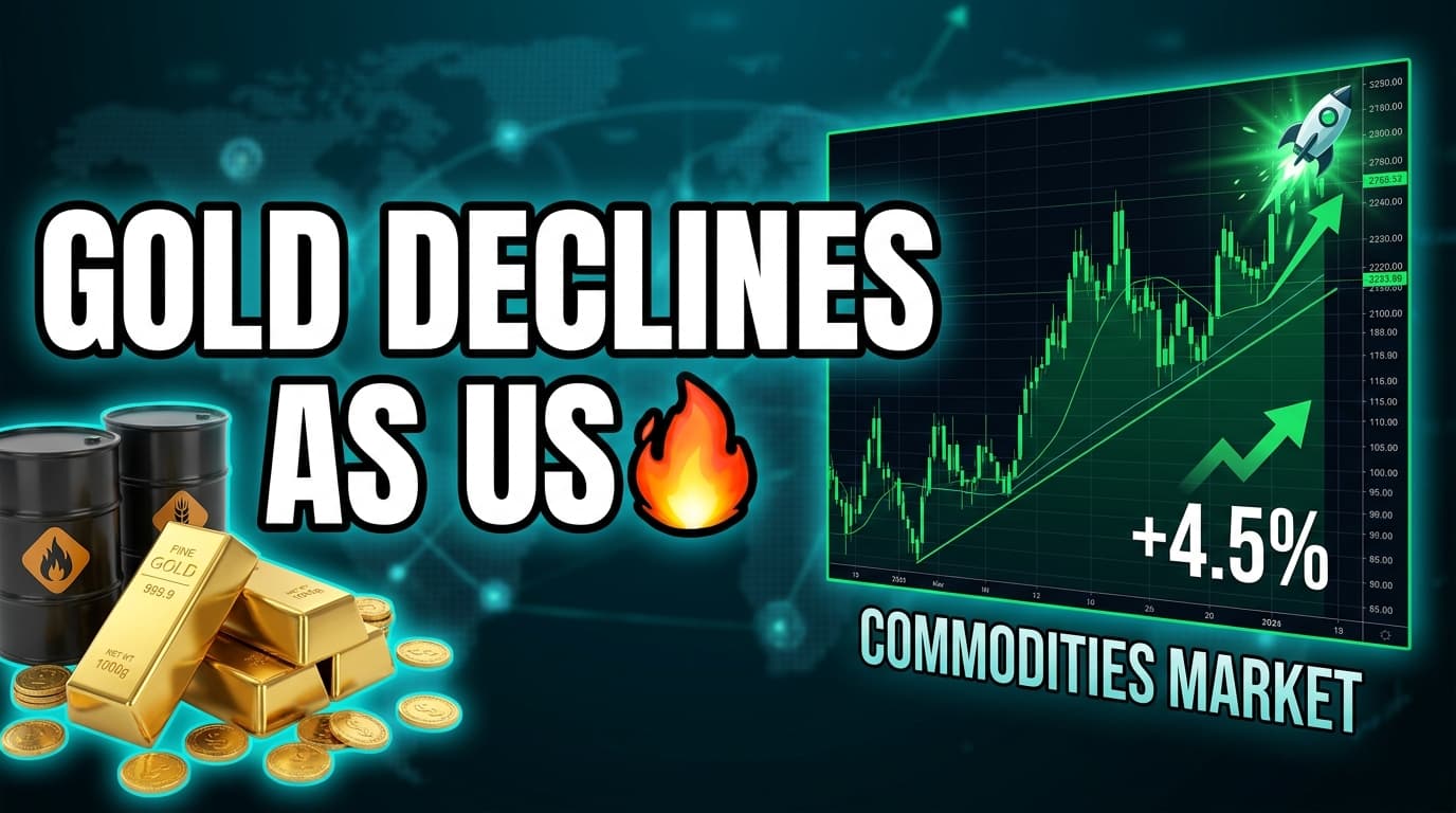 Gold Declines as US-Iran Tensions Drive Oil Higher and Fuel Inflation Concerns