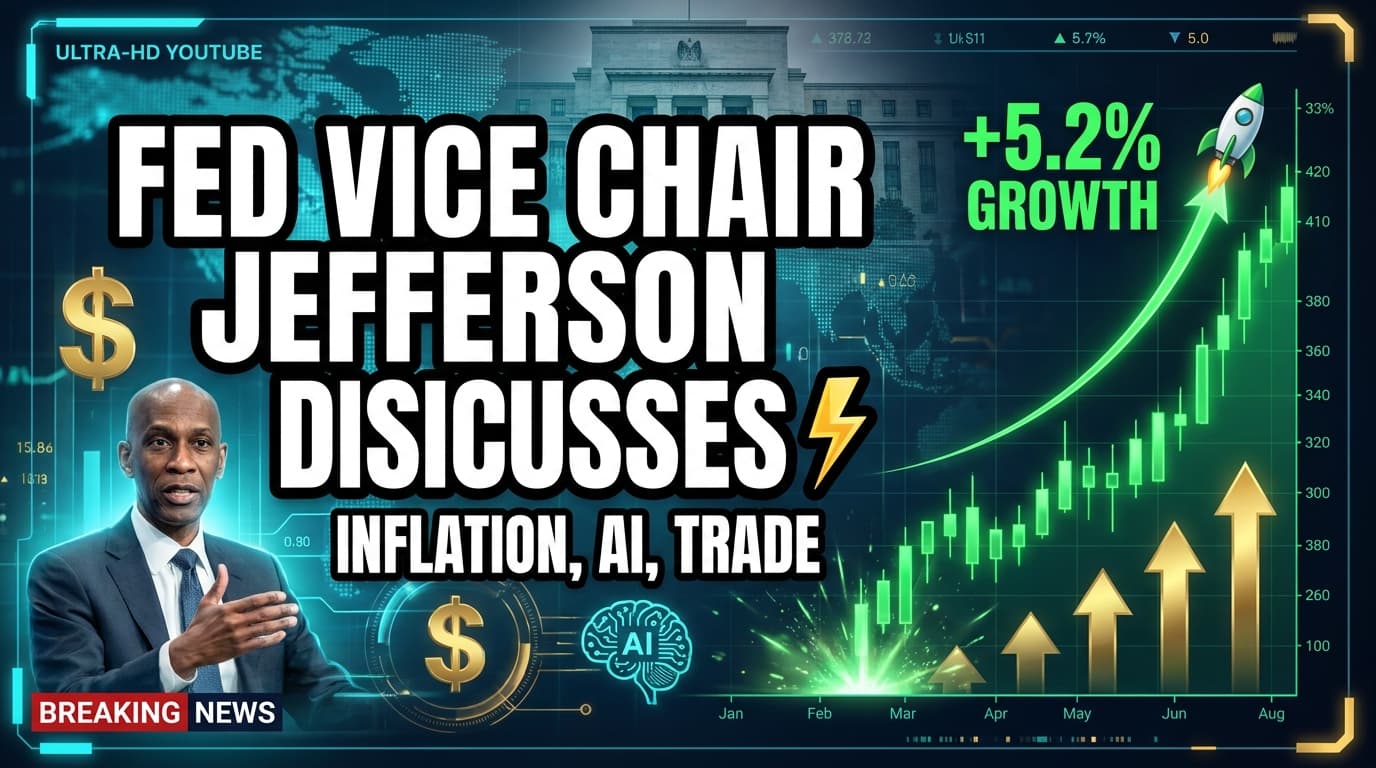 Fed Vice Chair Jefferson Discusses Inflation, AI, Trade at BOJ Conference