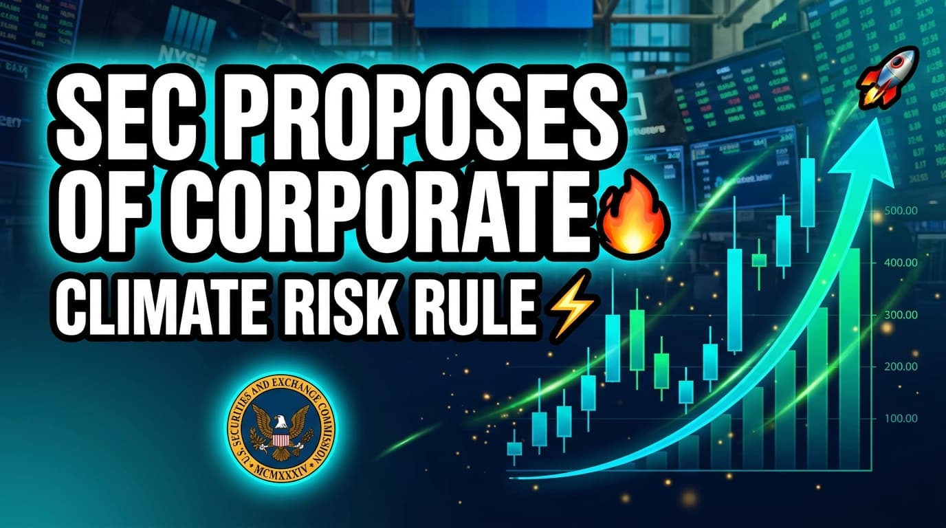 SEC Proposes Repeal of Corporate Climate Risk Disclosure Rule