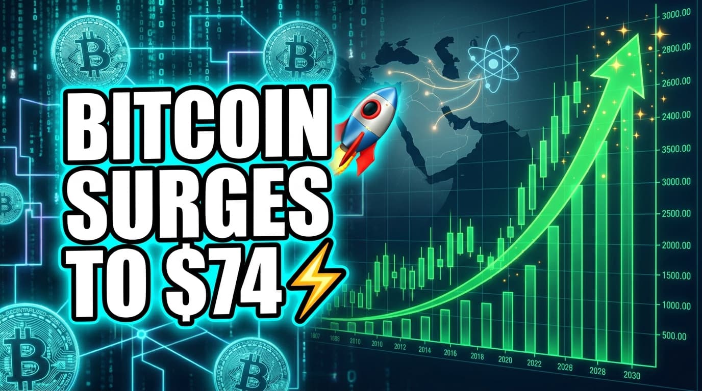 Bitcoin Surges to $74,000 Amid Reports of Iran Nuclear Agreement