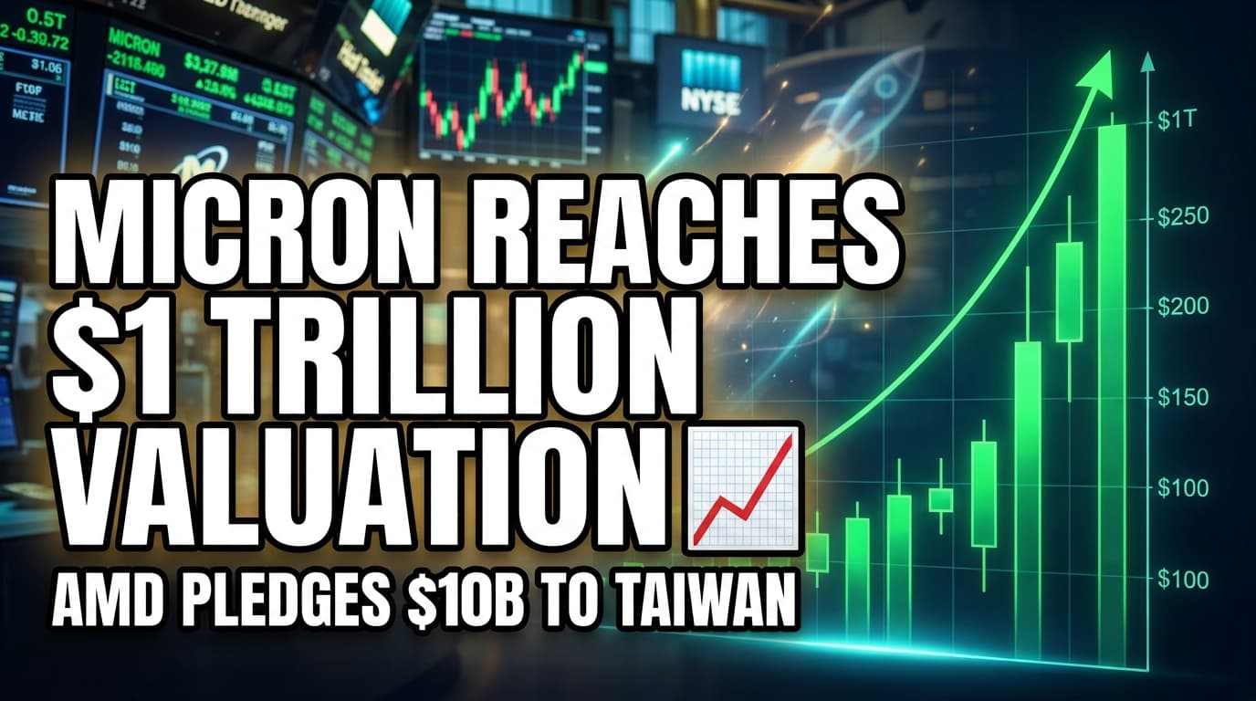 Micron Reaches $1 Trillion Valuation; AMD Pledges $10B to Taiwan