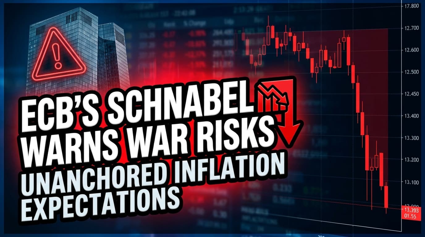 ECB's Schnabel Warns War Risks Unanchored Inflation Expectations