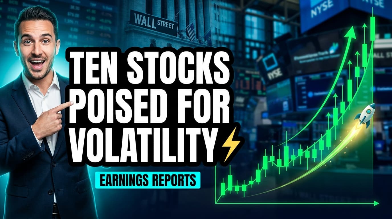 Ten Stocks Poised for Volatility Ahead of Earnings Reports