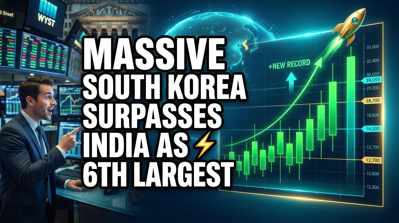 South Korea Surpasses India as Sixth-Largest Global Stock Market