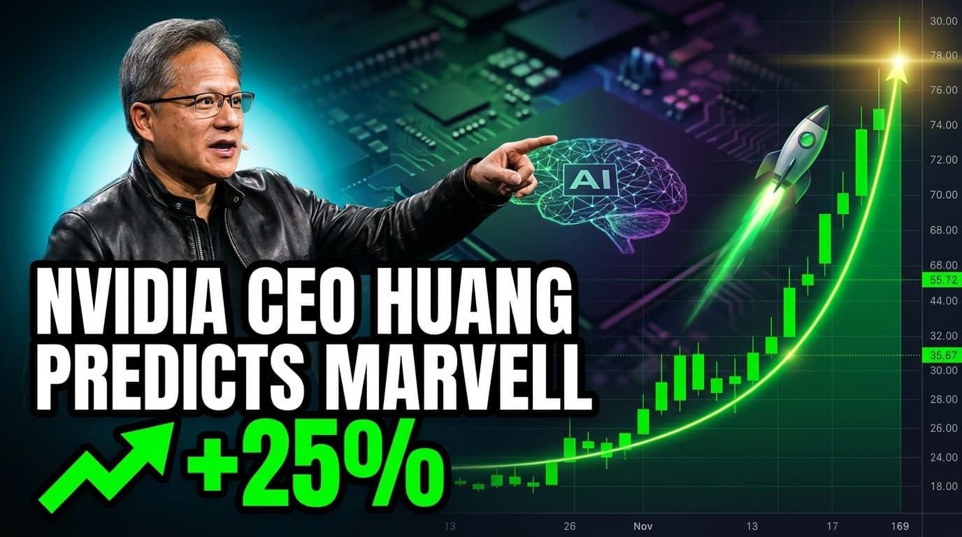 Nvidia CEO Huang Predicts Marvell as Next Trillion-Dollar Company; Stock Surges 25%