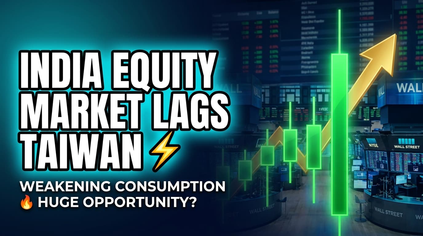 India Equity Market Lags Taiwan, South Korea Amid Weakening Consumption