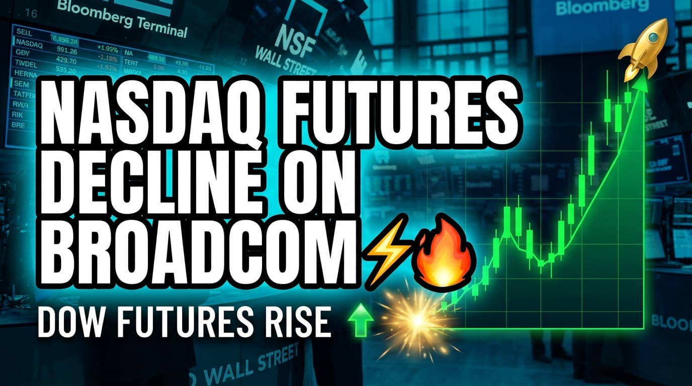 Nasdaq Futures Decline on Broadcom, CrowdStrike Earnings; Dow Futures Rise