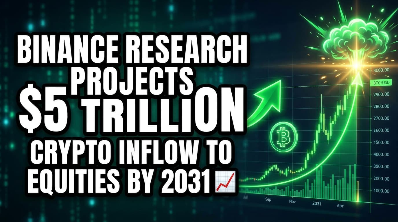 Binance Research Projects $5 Trillion Crypto Inflow to Equities by 2031