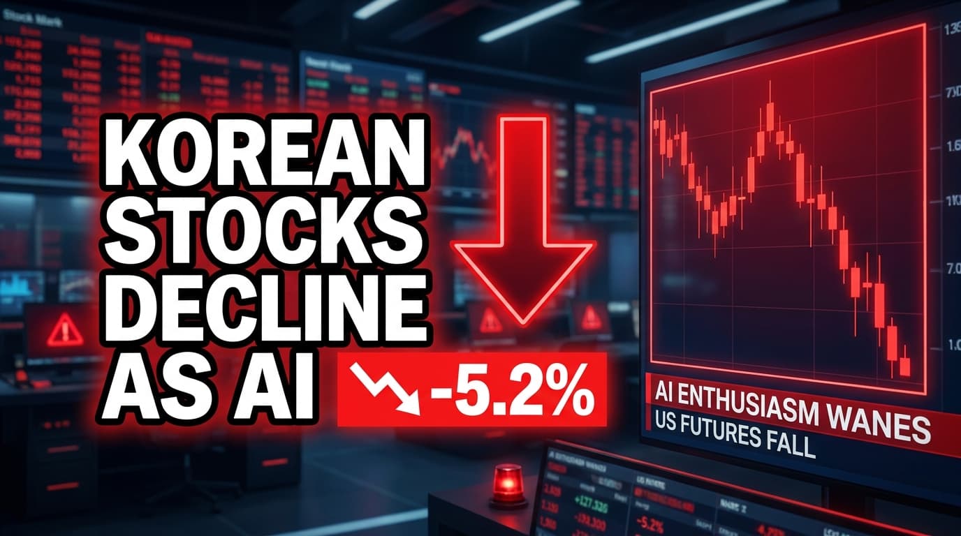 Korean Stocks Decline as AI Enthusiasm Wanes, US Futures Fall