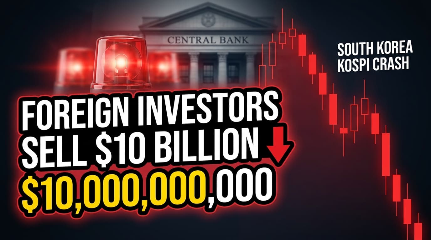 Foreign Investors Sell $10 Billion in South Korean Stocks Amid Market Strain