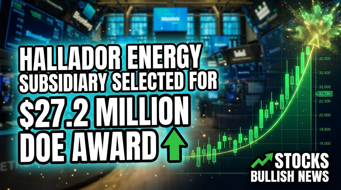 Hallador Energy Subsidiary Selected for $27.2 Million DOE Award Negotiations