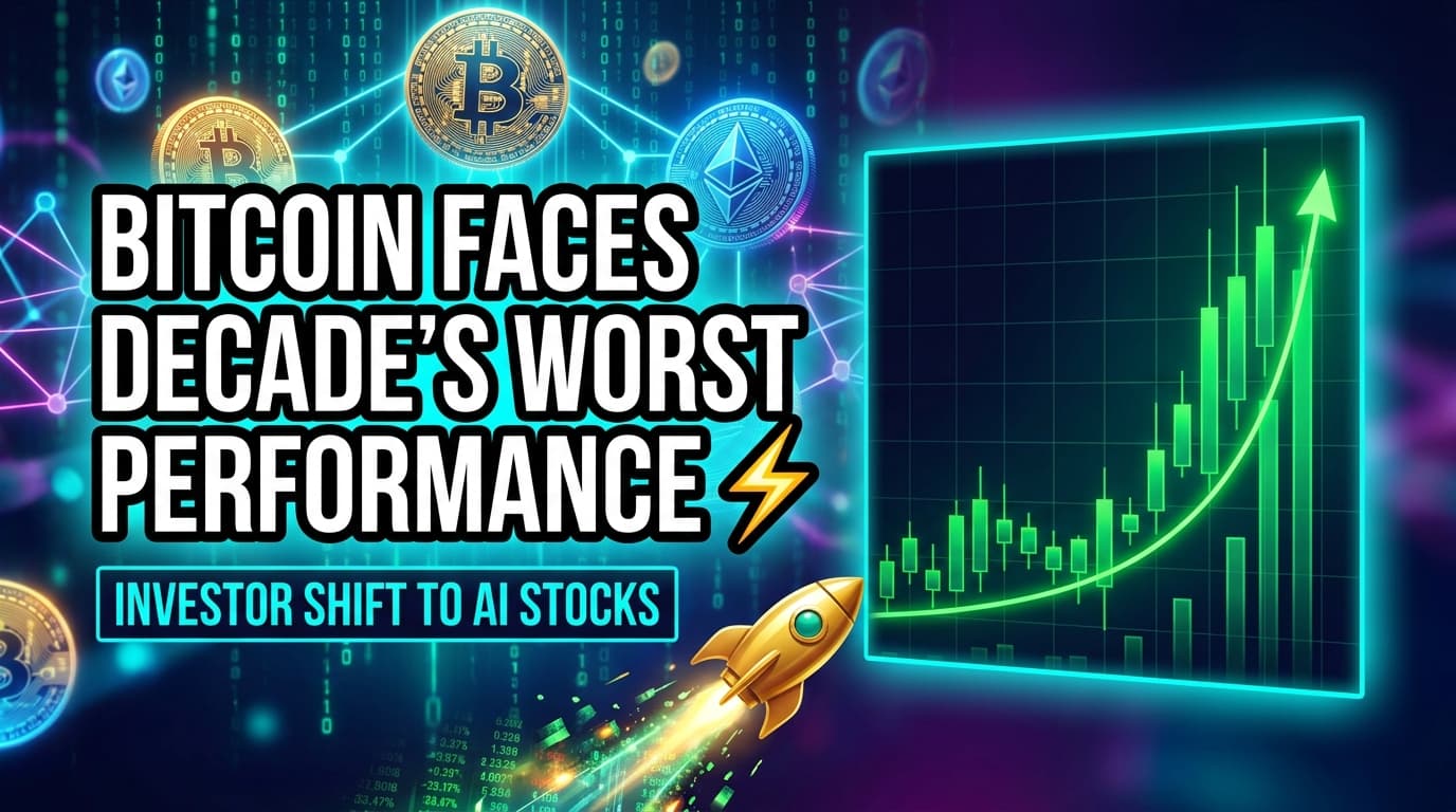 Bitcoin Faces Decade's Worst Performance Amid Investor Shift to AI Stocks