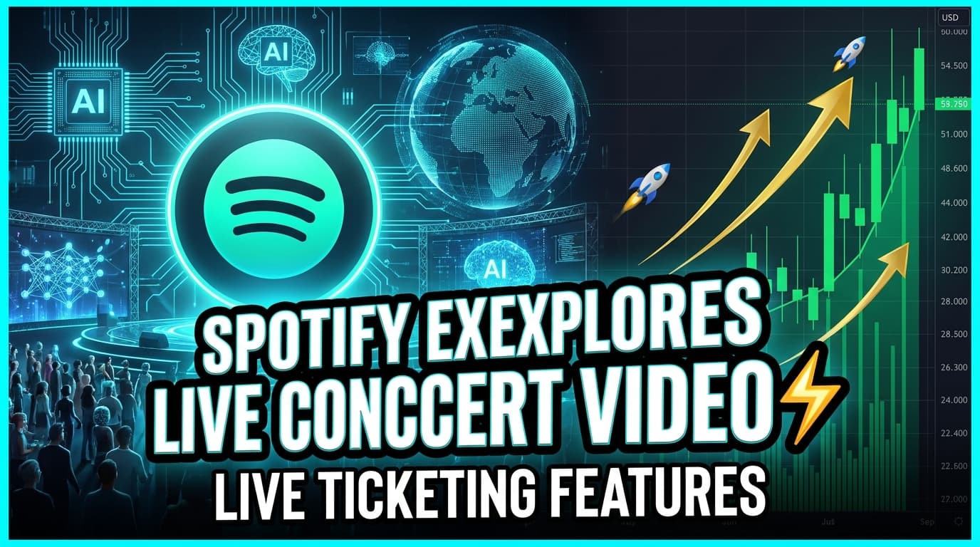 Spotify Explores Live Concert Video, Ticketing Features