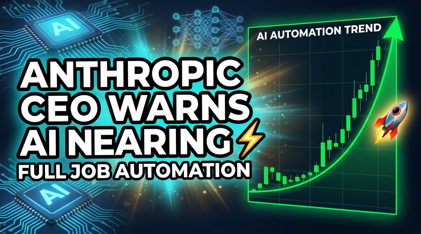 Anthropic CEO Warns AI Nearing Full Job Automation Capability