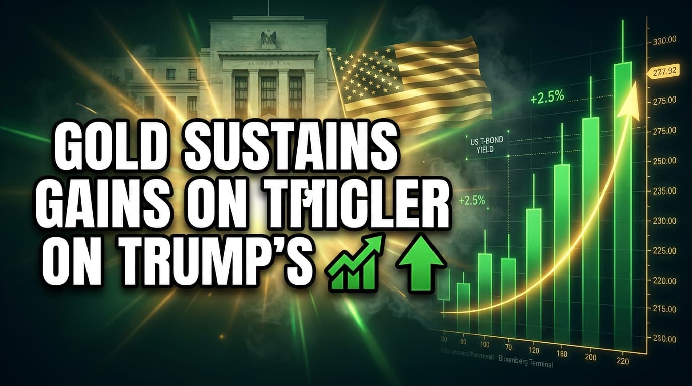 Gold Sustains Gains on Trump's Iran Peace Deal Signal