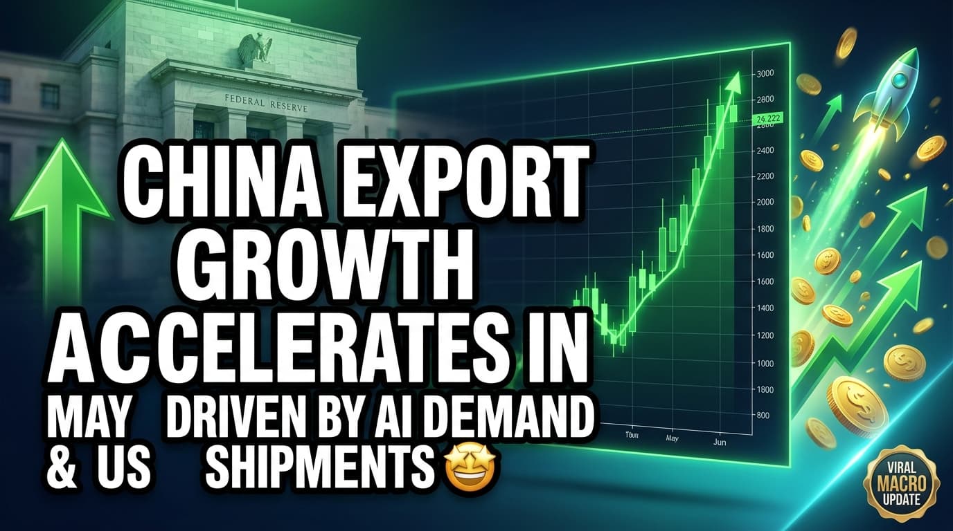 China Export Growth Accelerates in May Driven by AI Demand, US Shipments