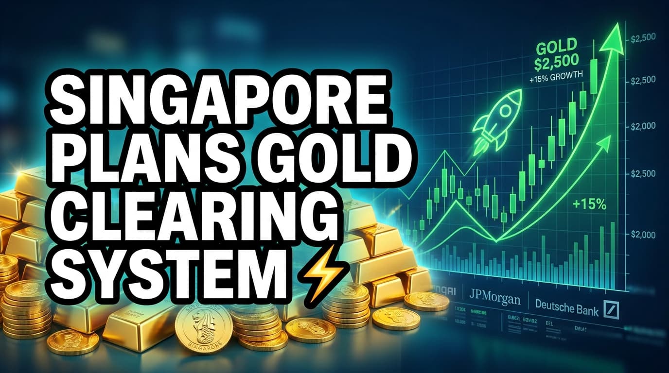 Singapore Plans Gold Clearing System Launch with JPMorgan, Deutsche Bank