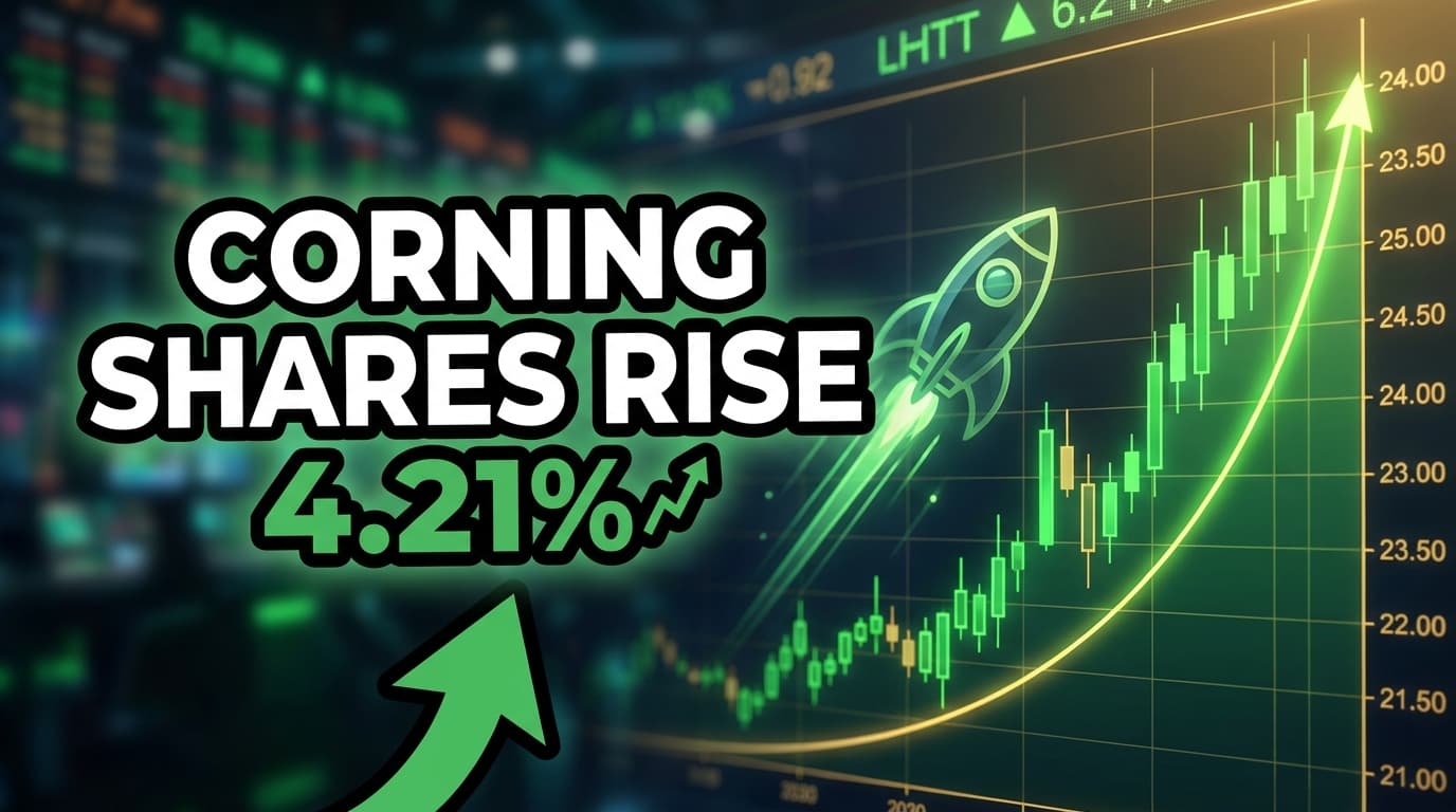 Corning Shares Rise 4.21% on AI Infrastructure Demand
