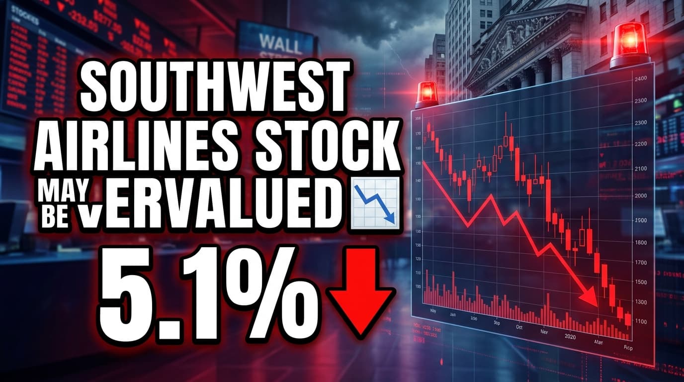 Southwest Airlines Stock May Be Overvalued by 5.1% Post-AWS Partnership