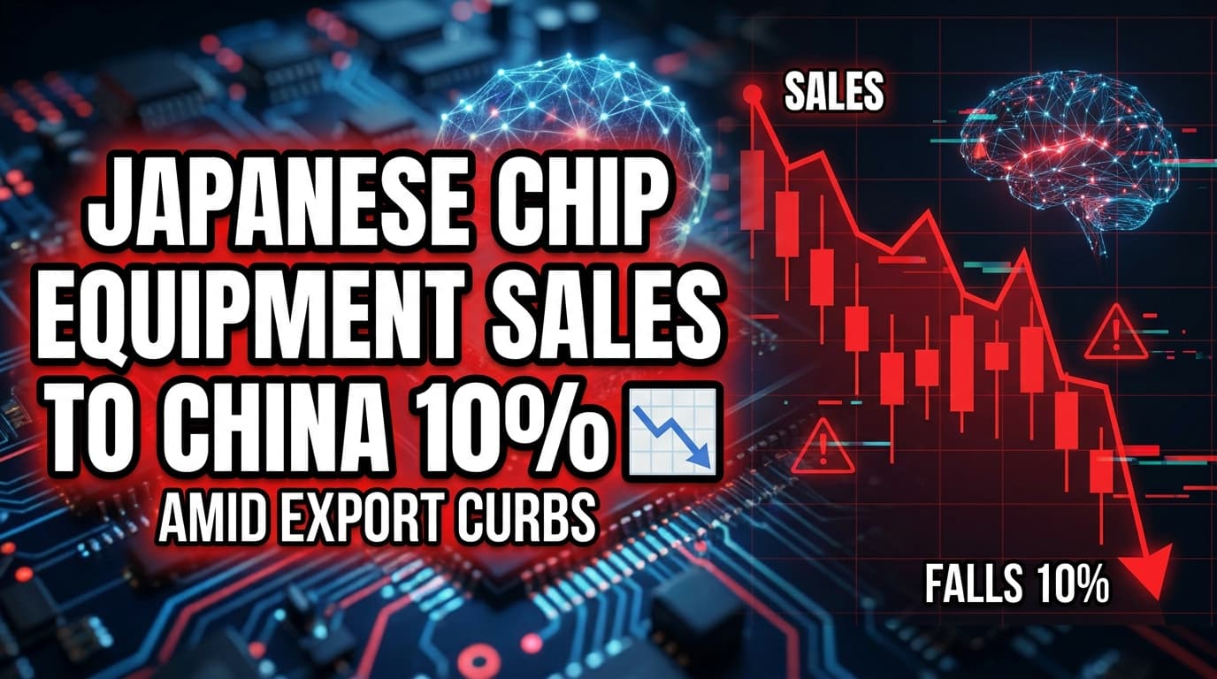 Japanese Chip Equipment Sales to China Fall 10% Amid Export Curbs