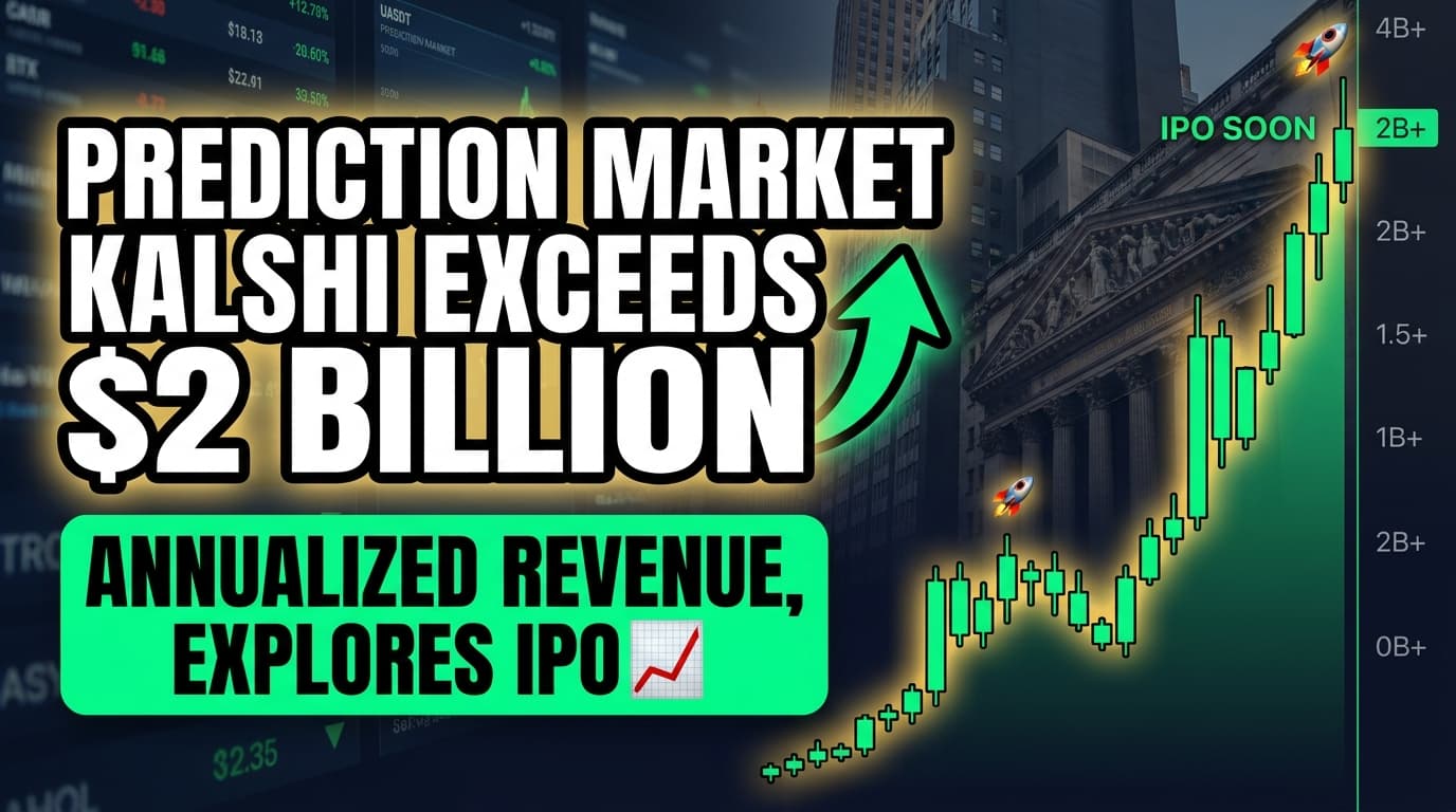 Prediction Market Kalshi Exceeds $2 Billion Annualized Revenue, Explores IPO