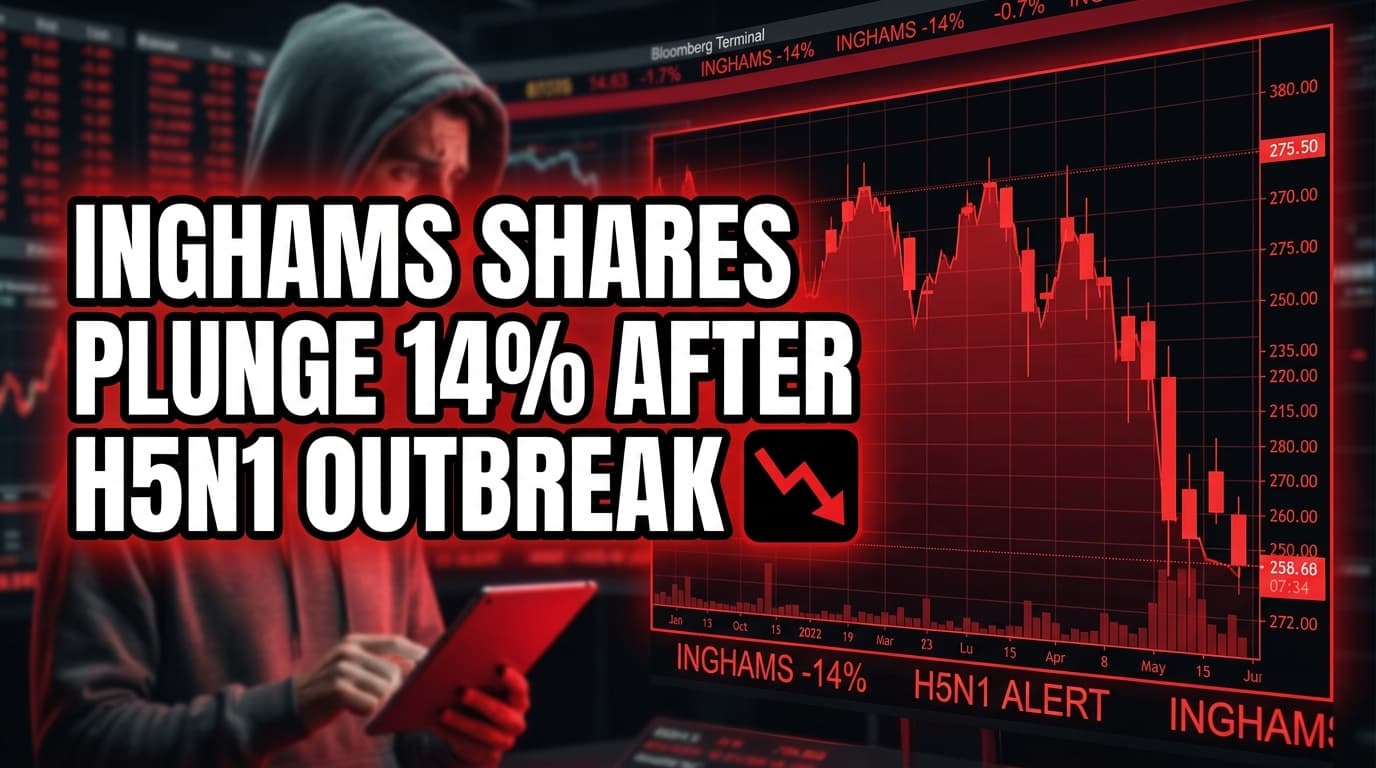 Inghams Shares Plunge 14% After H5N1 Outbreak Forces Farm Lockdowns