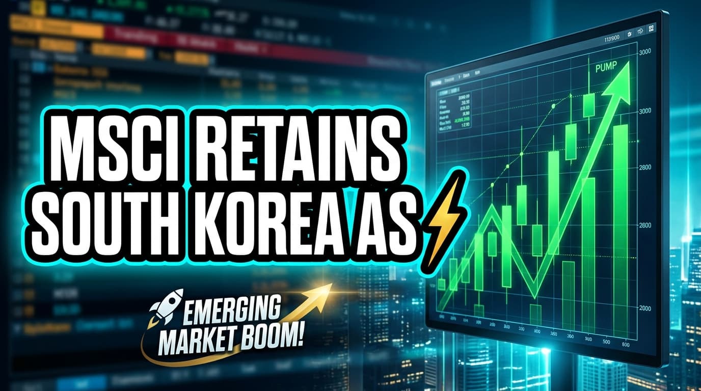 MSCI Retains South Korea as Emerging Market, Delays Indonesia Review