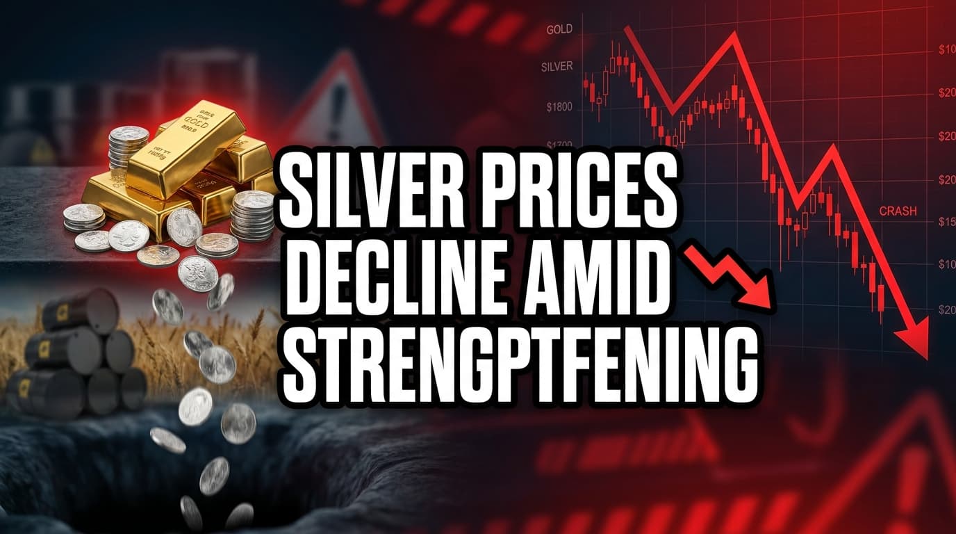 Gold, Silver Prices Decline Amid Strengthening Dollar