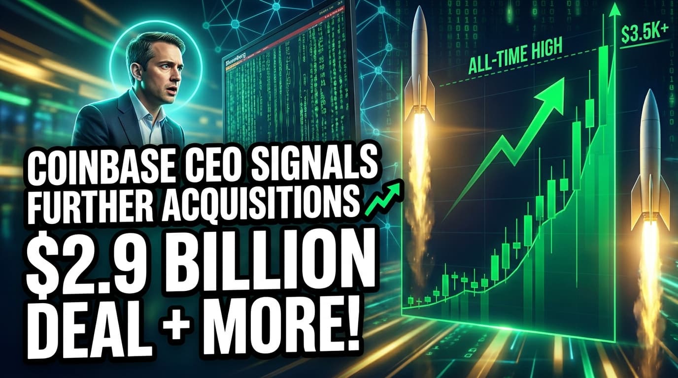 Coinbase CEO Signals Further Acquisitions Following $2.9 Billion Deribit Deal