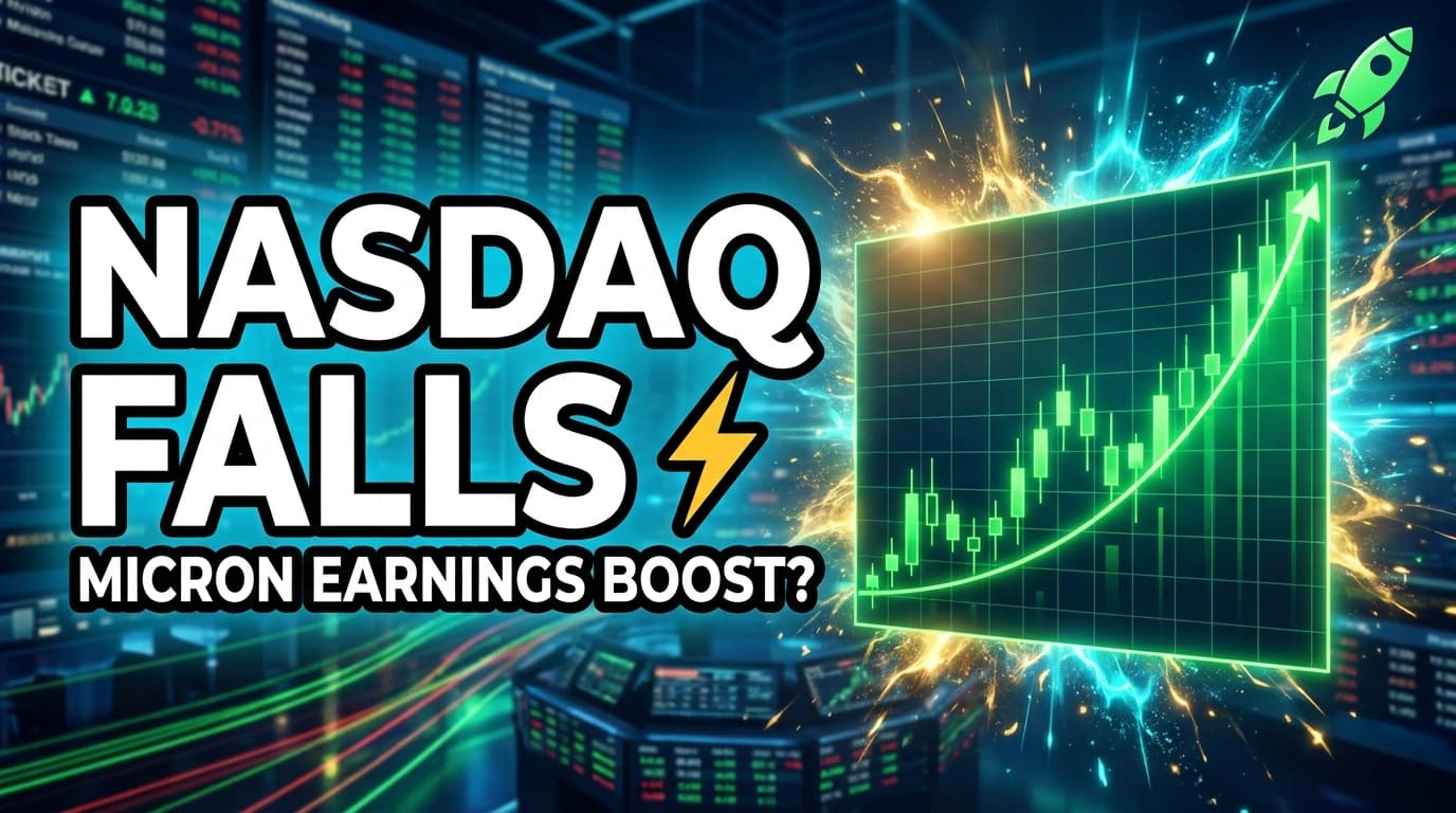 Nasdaq Falls, Micron Earnings Offer Potential Boost