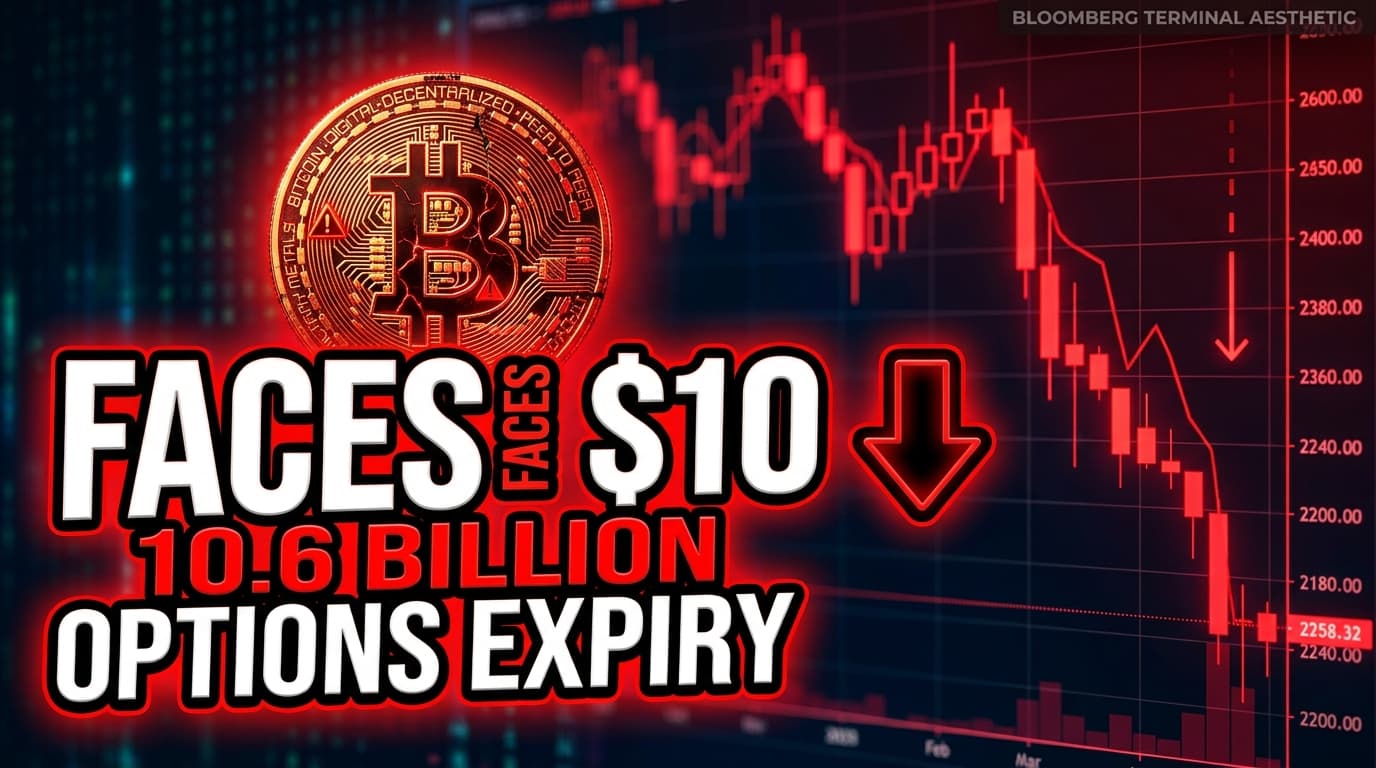 Bitcoin Faces $10.6 Billion Options Expiry Amid Underwater Positions