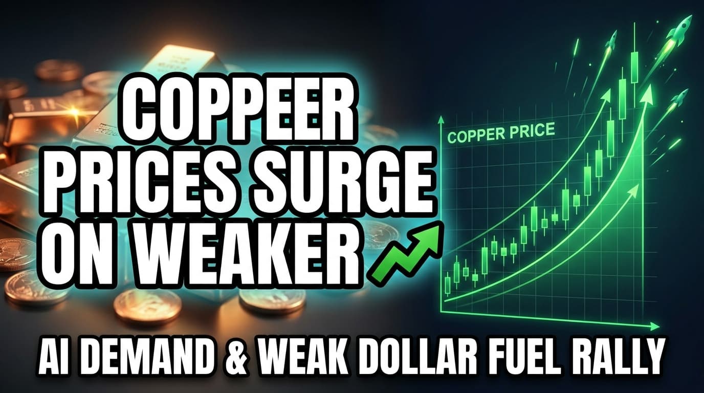 Copper Prices Surge on Weaker Dollar and AI Infrastructure Demand
