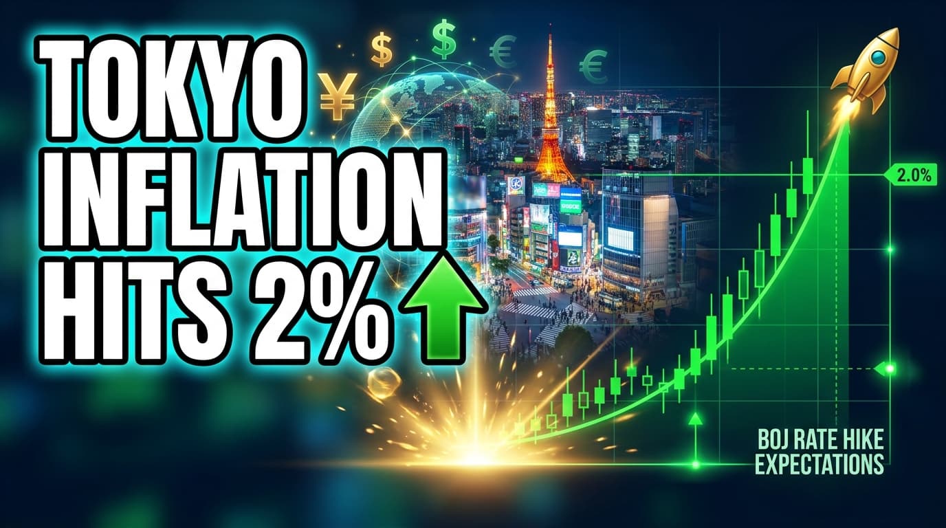 Tokyo Inflation Hits 2%, Bolstering BOJ Rate Hike Expectations