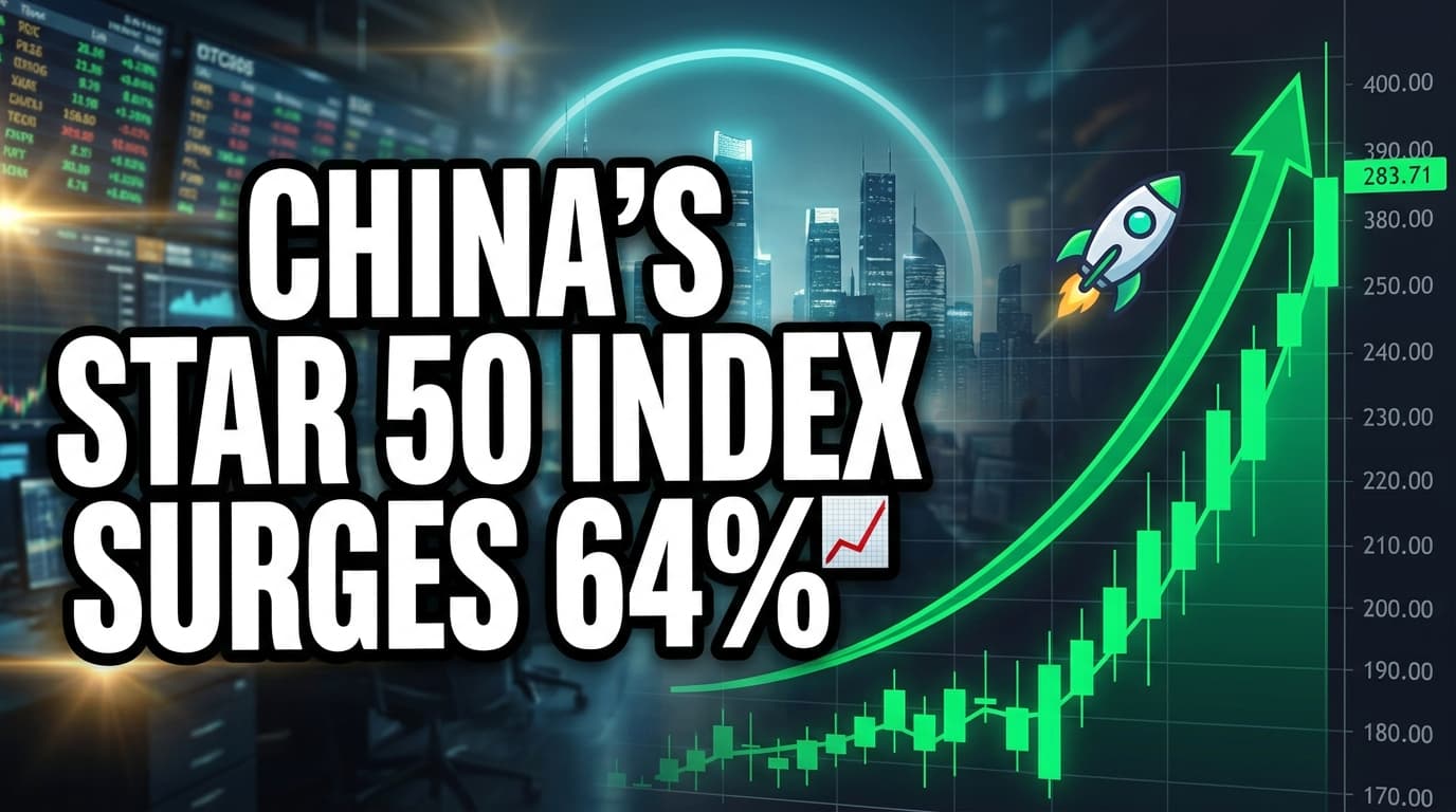 China's STAR 50 Index Surges 64% on AI, Tech Investment
