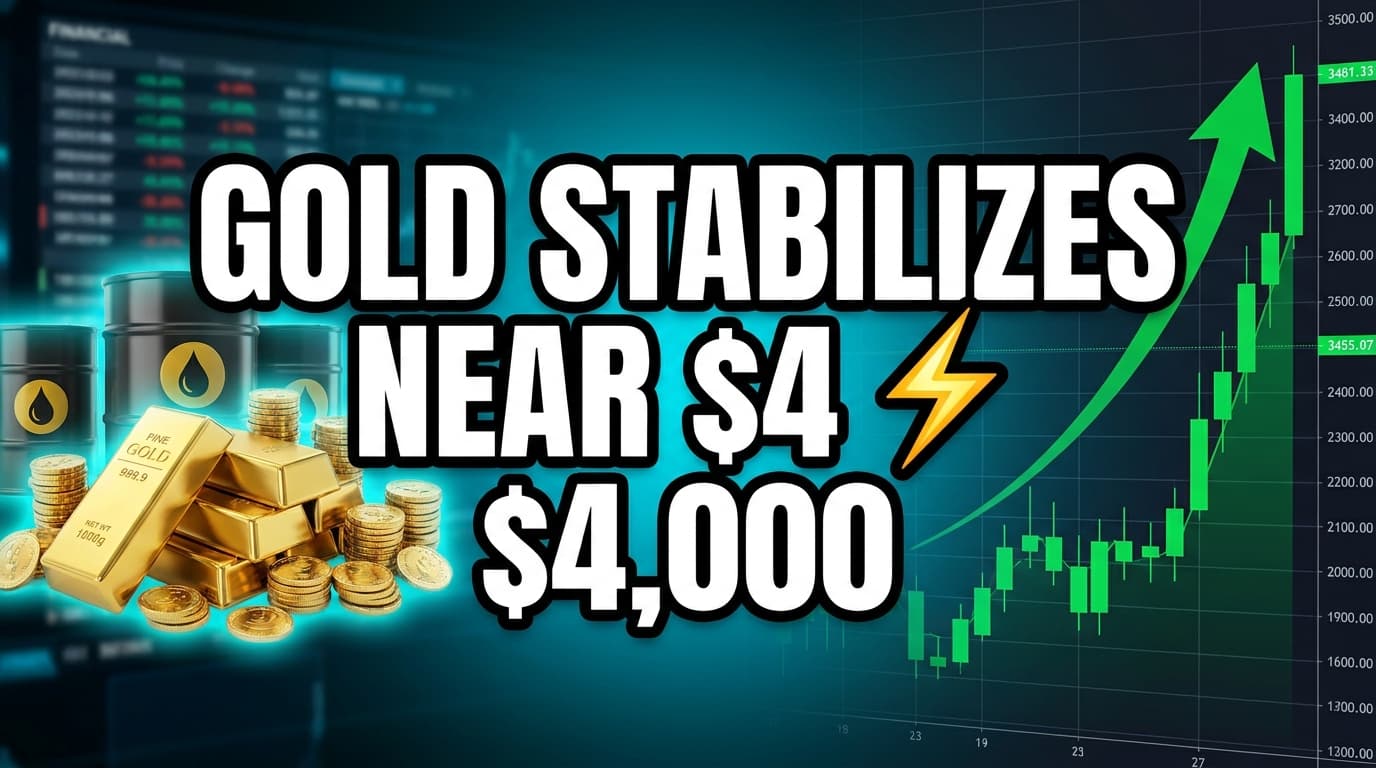 Gold Stabilizes Near $4,000 as US Inflation Data Cools Rate-Hike Expectations