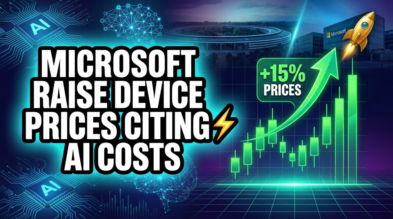 Apple, Microsoft Raise Device Prices Citing AI-Related Costs